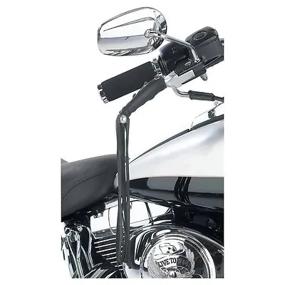 LEVER COVERS 2pc SET Black Leather MOTORCYCLE BRAKE Biker Clutch Grip 12  Fringe • $11.99