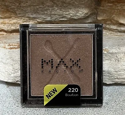 Max Factor MF Pressed Powder Eye Shadow Wet / Dry 220 BOURBON Brown .12oz SEALED • $6.82