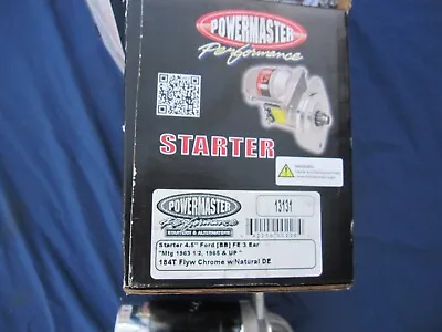 New Powermaster Chrome Starter Ford FE 352 390 427 Motors • $190