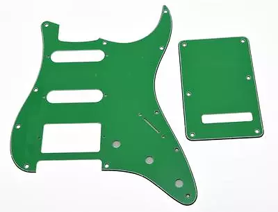 £12.84 • Buy ST Strat HSS Pickguard, Trem Tremolo Back Cover W/ Screws Pure Green For Fender