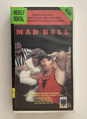 Mad Bull [VHS] Merlin Video CIC Taft Ex-Rental Tape 1977 Wrestling TV Movie • $22.37
