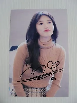 Suzy Bae Miss A 4x6 Photo Korean Actress KPOP Autograph Signed USA Seller SALE 6 • $14.99