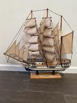 Vintage Wooden Boat Model Cuauhtemoc • $95.62