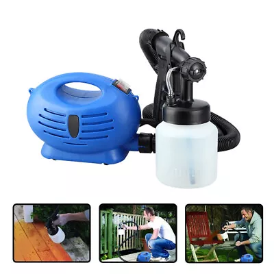 £26.99 • Buy Electric Paint Sprayer HVLP Handheld Zoom Spray Gun Garden Fence Wall In/Outdoor