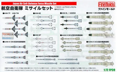 FNMFP039 1:72 Fine Molds JASDF Missile Set • $20.94