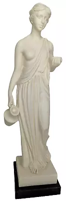 Vintage A Santini Goddess Hebe Statue 13  Tall On Marble Base Signed Nude • $70