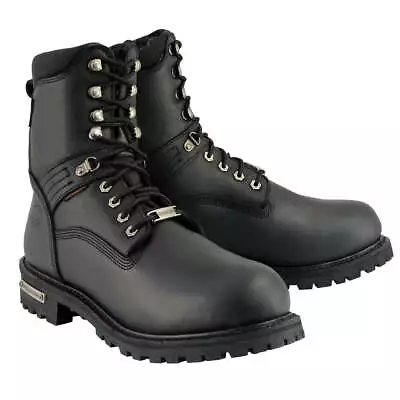 Milwaukee Leather 9036 Men's 'Wide Width' 7-inch Waterproof Leather Boots    BLK • $152.99