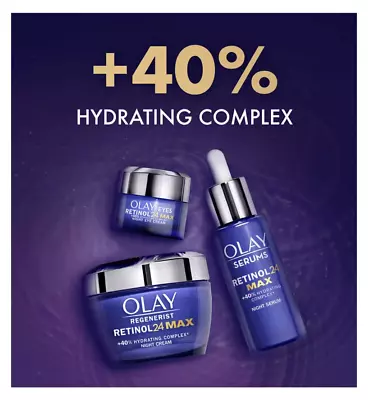 Olay Regenerist Retional24 MAX +40%  CREAM-SERUM-EYE CREAM All Types New • £43.99