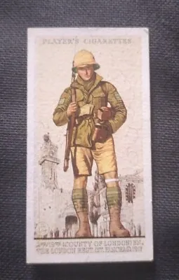 Players Cigarette Card - Uniforms Of The Territorial Army - London Regiment • £1