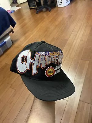 Vintage 1994 Houston Rockets NBA World Champions Snapback Hat Logo 7 Cap • $55