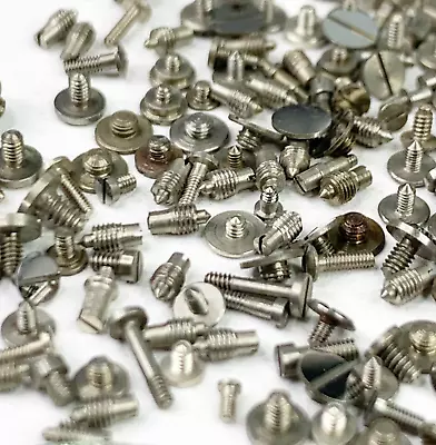 100 Watch Screws Small Steampunk Parts Watchmaker Job Lot Repair Wrist Pocket • $11.99