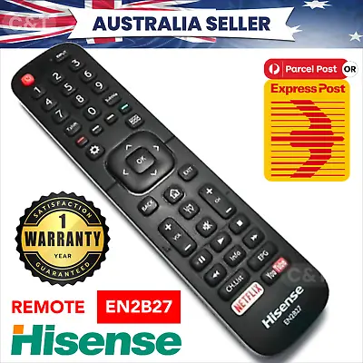 HISENSE EN2B27 TV  ORIGINAL GENUINE Remote Control EN-2B27 RC3394402/01 3139 238 • $13.90