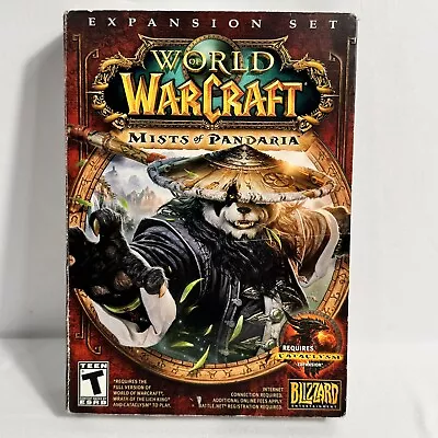 WORLD OF WARCRAFT MISTS OF PANDARIA PC CD-ROM GAME EXPANSION SET COMPLETE W/ Key • $12.97