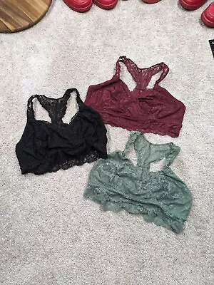 Motherhood Maternity Intimates LOT Lace Bralette Bra Womens XL Nursing Racerback • $26.37