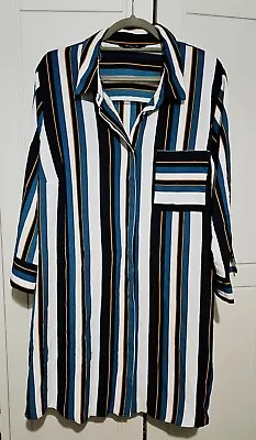 Evans Size 26 Striped Longline Shirt Top • £7