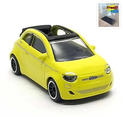 Majorette Fiat 500 Icon Cabriolet Yellow 1:55 (3 ) No Package • $13.75