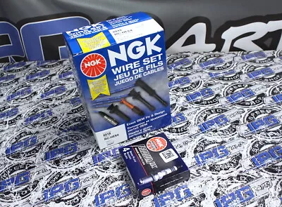 NGK Spark Plug Wires & Iridium (8) Spark Plugs Set For 99-00 Honda Civic Si B16 • $115.99