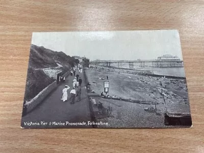 Postcard - Victoria Pier & Marine Promenade Folkestone Kent Posted • £2.50