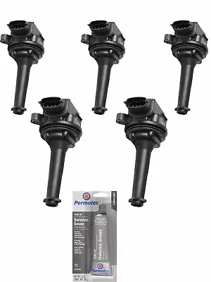 Set Of 5 Ignition Coil + Tune Up Grease For Volvo S40 S60 V50 V70 C30 C70 UF517 • $89.99