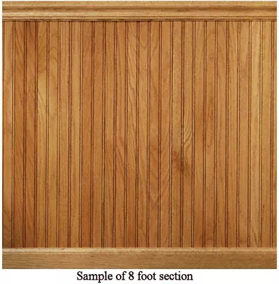$159.52 • Buy Wainscot Paneling Red Solid Oak Tongue And Groove House Of Fara 8 Lin. Ft.