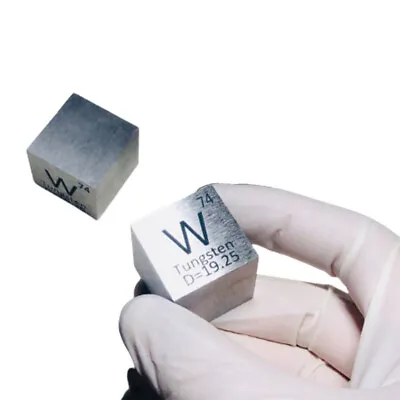 $75.27 • Buy 1  Inch Solid Tungsten Cube Block Carbide Paperweight Ingot Pure Element W 74