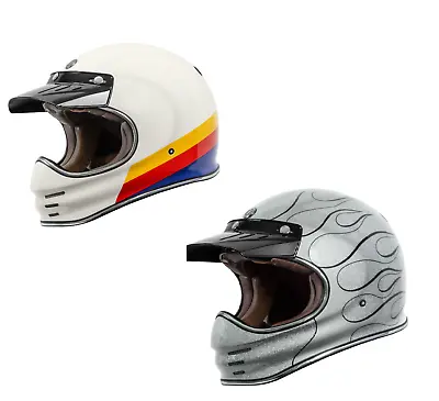 TORC T-3 Retro MX Open Face Motorcycle Helmet (2 Colors) • $249.99