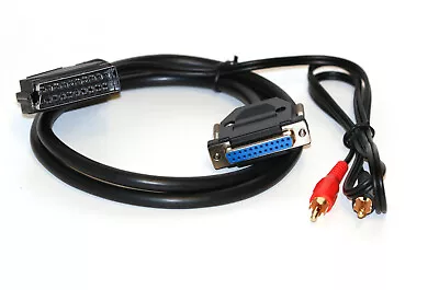 Commodore Amiga RGB SCART TV /  Monitor Video & Audio Lead / Cable. Genuine DB23 • £27
