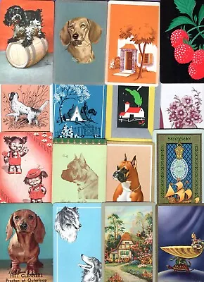 105 Single Swap Playing Cards BIG LOT VARIETY DOGS PEOPLE HORSE ETC VINTAGE DECO • $9.99