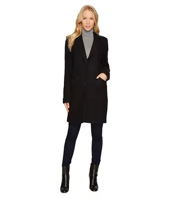 Marc New York By Andrew Marc Women's Wool Two-Button Paige Pea Coats Size 8 NEW • $199.99