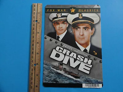 Crash Dive - Tyrone Power - Blockbuster Video Backer Card 5 X8  • $10
