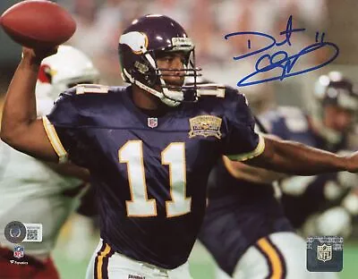 Daunte Culpepper Signed Minnesota Vikings 8x10 Photo Beckett 40648 • $39.99