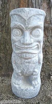 Smiling Tiki Statue Mold 1/8th   Poly Plastic Mold Concrete Mould 17  X 7  X 4  • $89.95