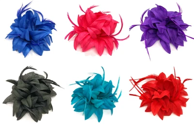 £4.55 • Buy Flower Feather Fascinator Beak Clip Weddings Races Prom Ladies Fascinator