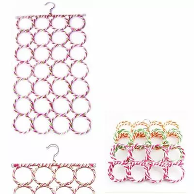 £6.29 • Buy Multi Scarf Hanger Scarves Display Hang Ties Belt Organize Circle Storage Holder