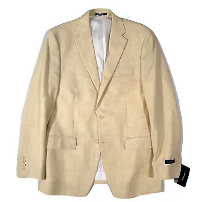 Club Room Classic-Fit Solid Yellow Sport Coat Mens 40S • $44.39