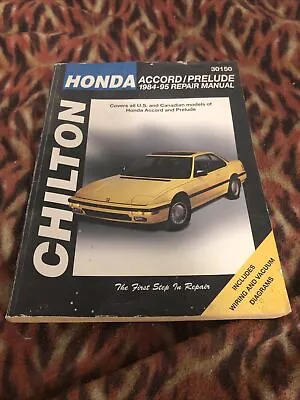 Chilton Honda Accord Prelude 1984-95 Repair Manual & Wiring Diagrams #30150 • $14.90