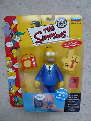 Simpsons World Of Springfield Interactive Playmates Figure: Sunday Best Homer • £24