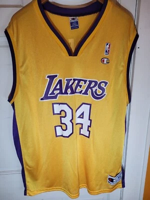 $29.99 • Buy Vintage Shaquille O'neal Champion Jersey Size Large (44) Has Stains !!!!!
