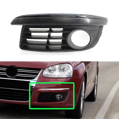 Left Side Front Lower Bumper Fog Light Grille For Volkswagen Jetta MK5 05-10 • $32.48