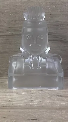 Vintage Cathay Frosted Lu Tung Glass Figurine Bookend Imperial Glass Signed • $28.98