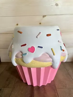 NEW Valentines Day Pastel Cupcake Stool Tik Tok Viral Food Decor Stool/ Table • $140