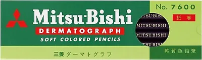 Mitsubishi Pencil Oil-Based Dark Matograph Pencil No.7600 Black 1 Dozen Oily • $20.71