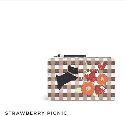 £32 • Buy Radley London Strawberry Picnic Medium Bifold Leather Purse⭐️RRP£75