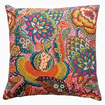 Liberty London Cushion Cover In Nesfield 'Patricia' Pink Design - Hot Pink Desig • £49.50
