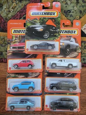 $6.99 • Buy GREAT Diecast Lot X7 Matchbox Cars - Ford, Jeep, Mitsubishi, BMW, Dodge, Nissan 
