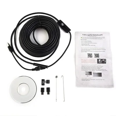 50 FT Pipe Inspection Camera USB Endoscope Video Sewer Drain Cleaner Water-proof • $44.29