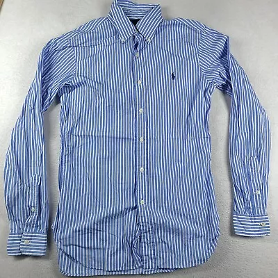 Ralph Lauren Dress Shirt Button-Up Long Sleeve Adult Size 15-34/35 Slim Fit Blue • $17