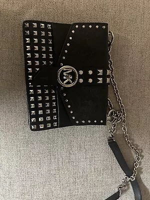 Michael Kors Studded Leather Messenger Bag Crossbody • $45