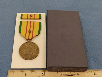  Original Vietnam Service Medal Set With Ribbon Bar With Bronze Star Boxed 1969 • $15.95