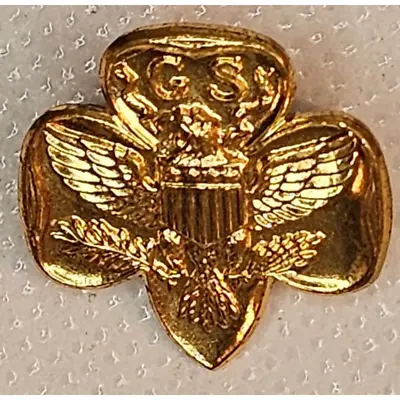 Vintage Girl Scouts Gold Colored Lapel Pin • $9.95